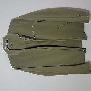 VRST olive green zip jacket Small